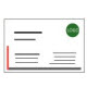Business cards for companies with fixed layout – landscape format