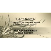 Business Cards for Companies with fixed layout - portrait format